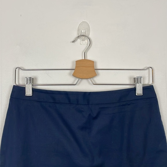 J Crew Career Straight Pencil Skirt Lined Pleated Back Hem Zip Closure Women 4 - Picture 4 of 12